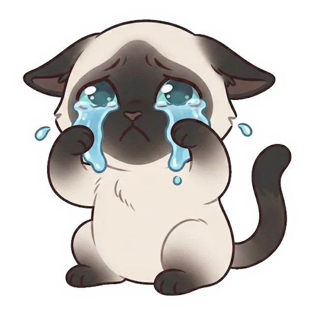AI-generated custom cat sticker in a different pose (example 1)