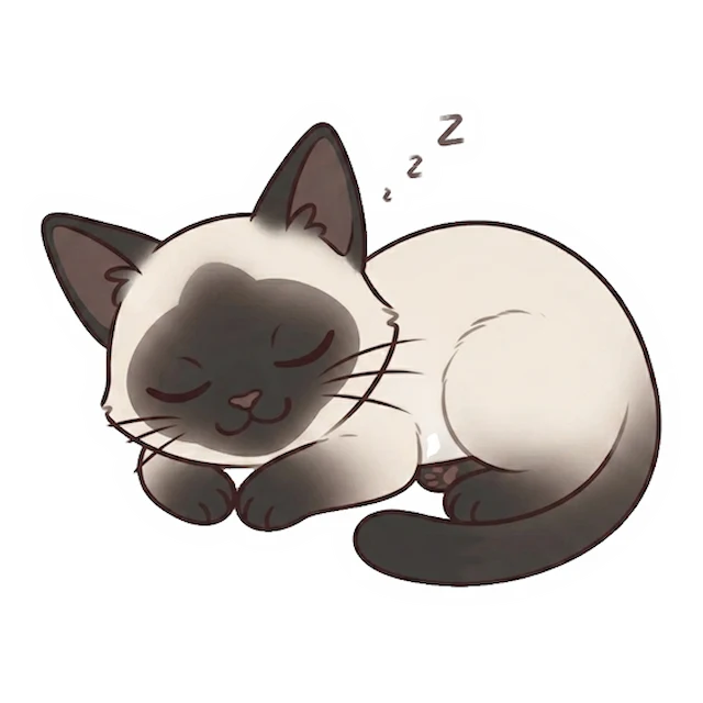 AI-generated custom cat sticker in a different pose (example 4)