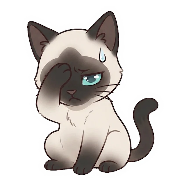 AI-generated custom cat sticker in a different pose (example 5)